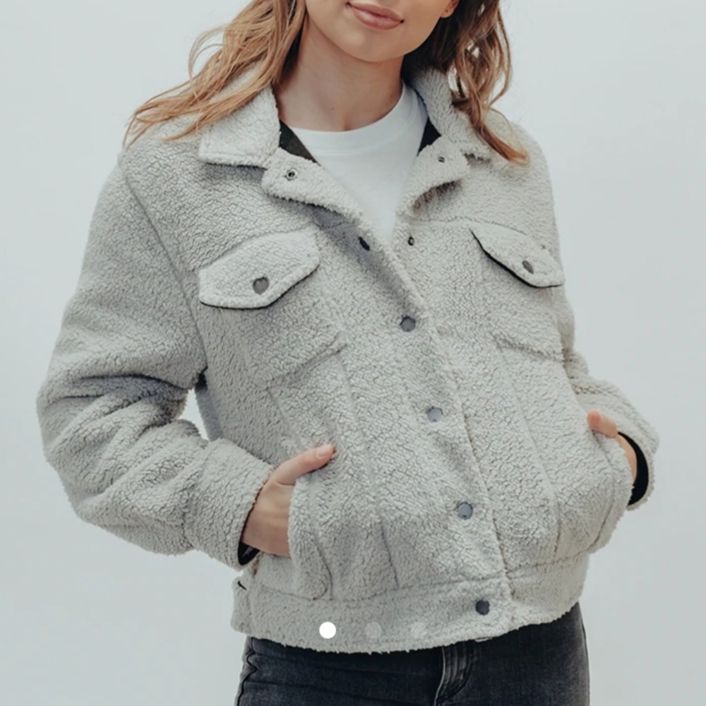 The Normal Brand Teddy trucker Jacket